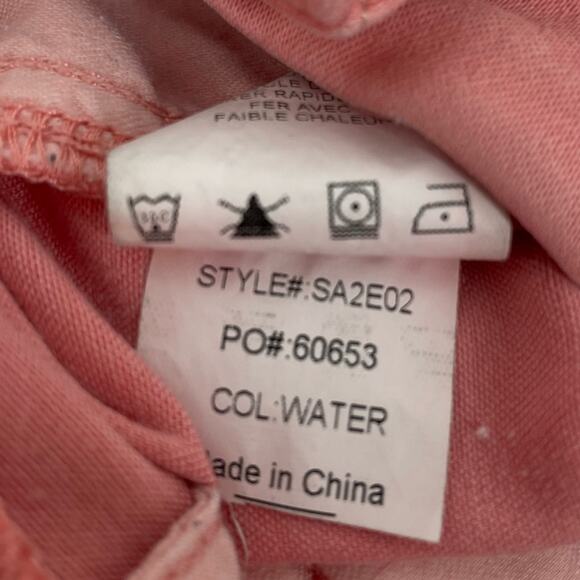 Level 99 Cropped Jeans Pink Colwater Size 29 - Picture 7 of 8